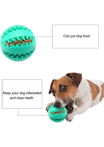 Xixishop Köpek Oyuncak Topu Yem Atıcı Diş Temizleyici (Yurt Dışından)
