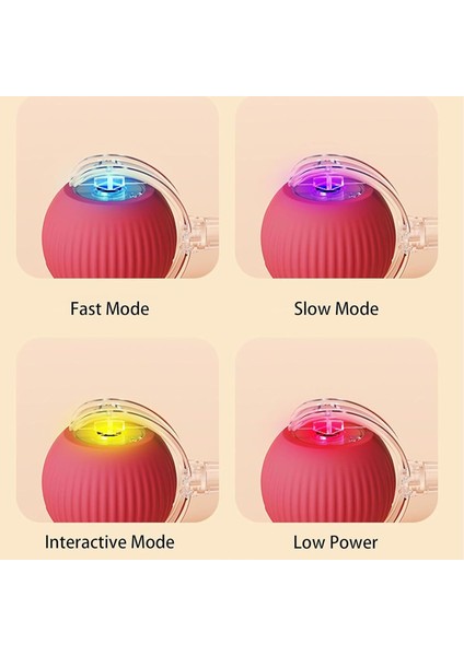 Xixishop Sghrbsc 360° Akıllı Otomatik Yuvarlanan Evcil Hayvan Topu Etkileşimli Çiğnemeli (Yurt Dışından)