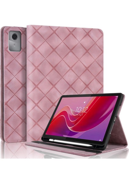 Lenovo Tab M11 / Xiaoxin Pad 11 2024 Için Kabartmalı Pu Kılıf (Yurt Dışından)