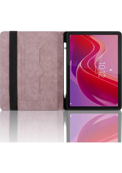 Lenovo Tab M11 / Xiaoxin Pad 11 2024 Için Kabartmalı Pu Kılıf (Yurt Dışından)