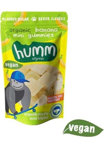 Organik Glutensiz Vegan Muzlu Mini Küpler 30 gr