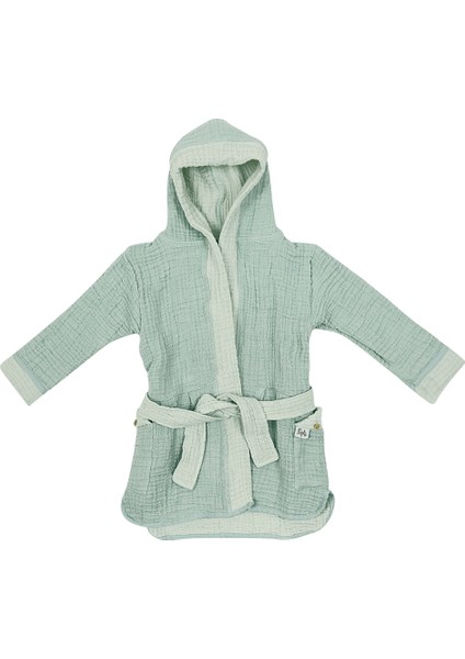 LoveLayers 4 Kat Müslin Bornoz Mint Yeşili
