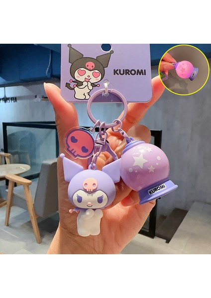 Sanrio Kurome Bebek Anahtarlık Kadın Sevimli Tamagotchi Köpek Peluş Kamera Biblolar (Yurt Dışından)
