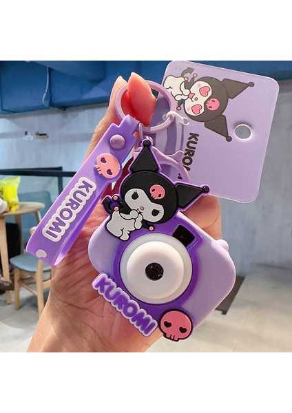 Sanrio Kurome Bebek Anahtarlık Kadın Sevimli Tamagotchi Köpek Peluş Kamera Biblolar (Yurt Dışından)