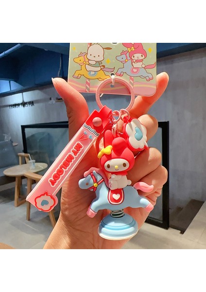 Sanrio Kurome Bebek Anahtarlık Kadın Sevimli Tamagotchi Köpek Peluş Kamera Biblolar (Yurt Dışından)