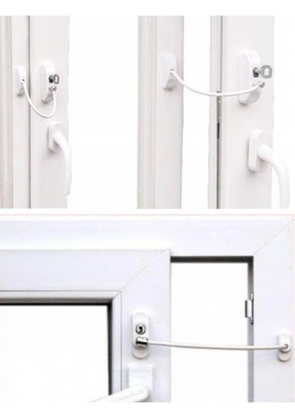 Kilit Pencere Cam Pimapen Bebek Güvenlik Çelik Halatlı Emniyetli Anahtarlı Kapı Çocuk Kilidi modelleri