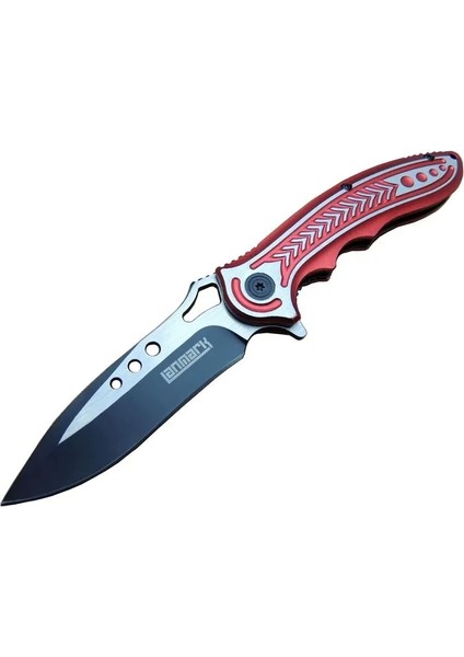 Rd T60A Kamp Çakı 20 cm - Kırmızı Sap, Otomatik, Kemerlikli