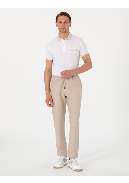 Erkek Beyaz Slim Fit Tişört 50307562-VR013 fırsatları