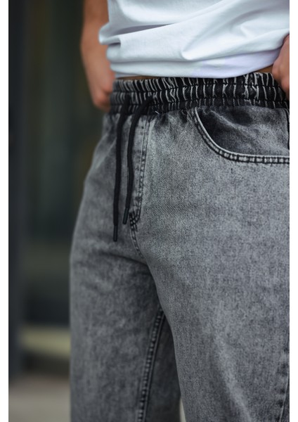 Erkek Baggy Rahat Kalıp Bel Lastikli Pantolon fiyatları