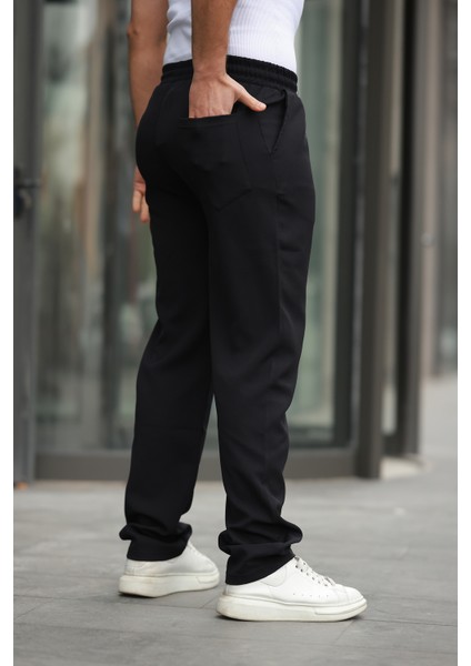 Erkek Trend Beli Lastikli Bol Paça Baggy Pantolon