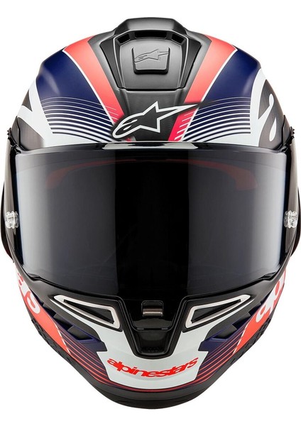 Supertech R10 Carbon Team Spor Motosiklet Kaskı Mat Siyah Kırmızı Beyaz fiyatları