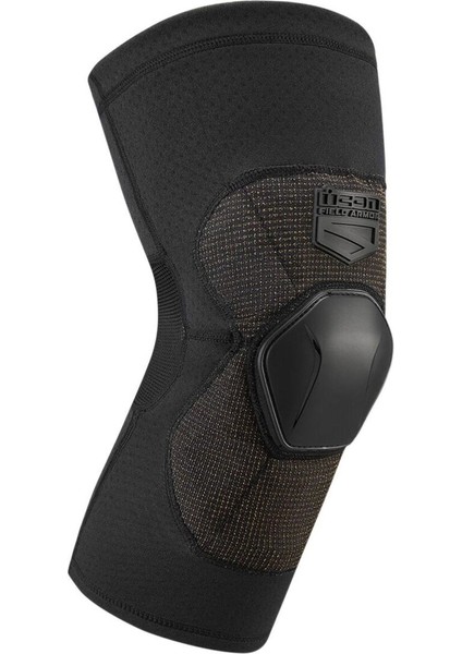 Field Armor Compression Streç Diz Koruma Siyah
