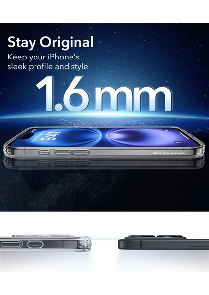 Apple iPhone 16 Kılıf + Ekran Koruyucu Set Halolock Magsafe Classic Hybrid Silikon - Buzlu Siyah