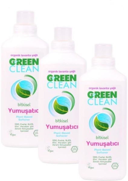 Organik Lavanta Yağlı Bitkisel Yumuşatıcı 1000 Ml- 3 Lü