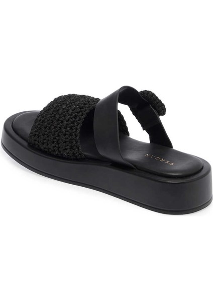 Siyah Vegan-Tekstil Kadın Terlik - K24Y1TR67079-D62 fiyatları
