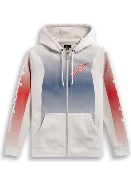 Arising Hoodie Kapüşonlu Sweatshirt Beyaz Mavi Kırmızı