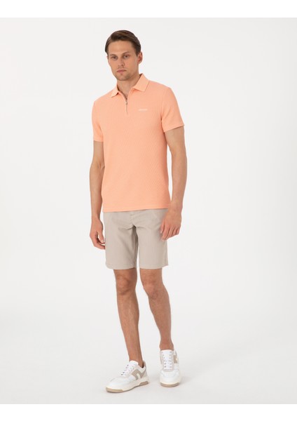 Erkek Vizon Slim Fit Gofre Dokuma Şort 50309644-VR052 modelleri