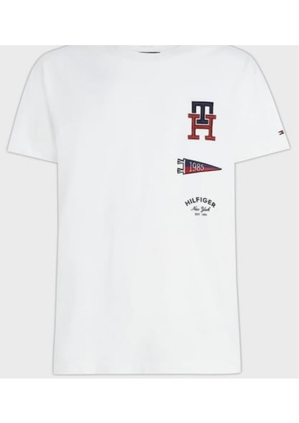 Th 1985 Nakış Yazılı T-Shirt