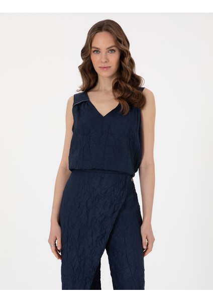 Kadın Lacivert Regular Fit Bluz 50301151-VR033