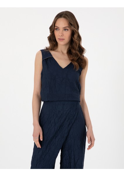 Kadın Lacivert Regular Fit Bluz 50301151-VR033