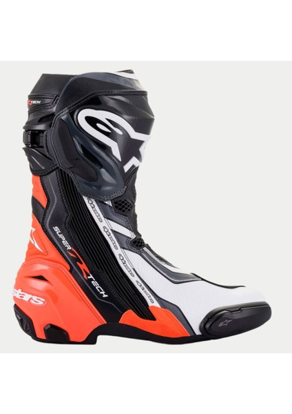 Supertech R Korumalı Spor Motosiklet Botu Siyah Kırmızı Beyaz fiyatları