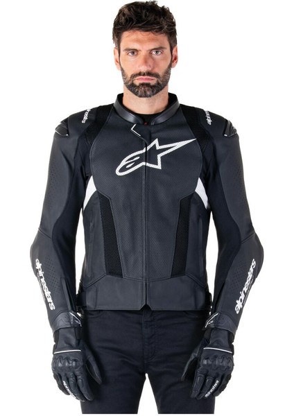 Alpinestars Missile V3 Airflow Deri Korumalı Motosiklet Montu Siyah Beyaz modelleri