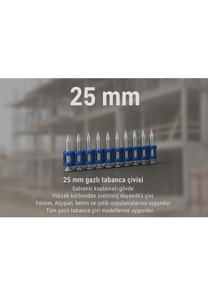 25. mm Tabanca Çivisi ÖZÇOLAK ÇİVİ