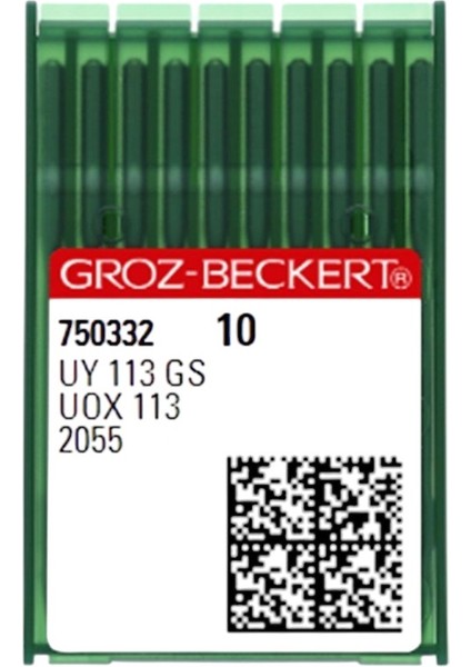10 Numara UOX113 Groz Groz Beckert Lastik Iğnesi ( 100 Lük Paket)