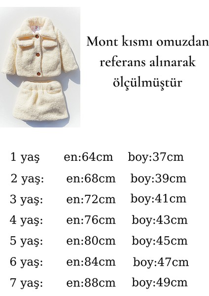 Kız Çocuk Müslin Astarlı Peluş Etekli Ceketli Takım fırsatları