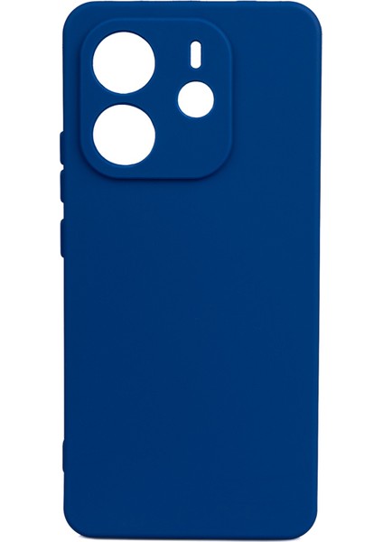 Xiaomi Redmi Note 14 4g Kılıf Sah Biye Silikon - Mavi