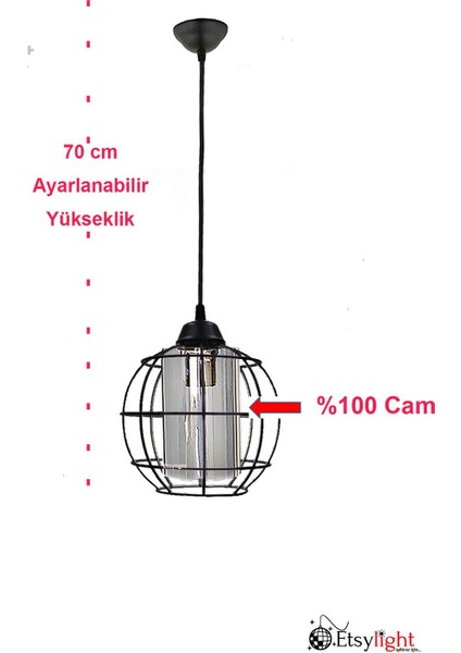 Opal Füme Glass One, Mutfak Avize, Salon Avize, Çocuk Odası Avize, Koridor Avize fiyatları