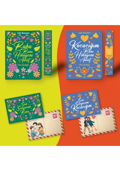 Baba Bize Hikayeni Anlat Seti - Ayraç ve Kartpostal Ilaveli