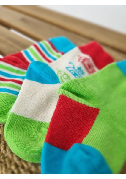 3 Çift Bebek Pamuk Sevimli Çorap Set