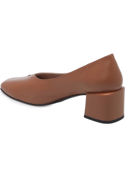 Taba Hakiki Deri Kadın Topuklu Ayakkabı - K24I1AY67486-A29 fiyatları