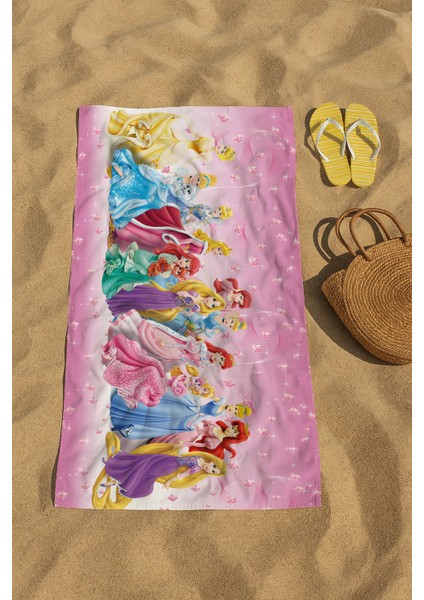 Plaj Havlusu, 80 x 150 cm Baskılı Havlu, Deniz Havlusu, Şezlong Havlusu