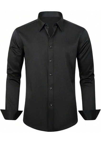 Slimfit Parlak Pamuk Saten Uzun Kollu Erkekgömlek Ter Emmeözellikli Ütü Proplemolmayan modelleri