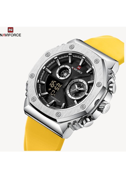 Yeni Model Naviforce Dijital Analog Alarmlı Aydınlatmalı Spor Kol Saati