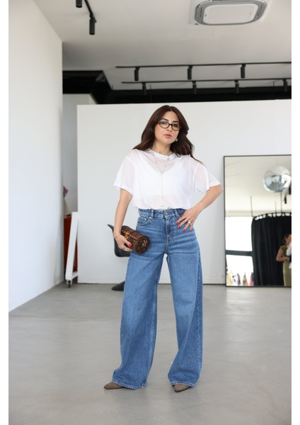 Yıkamalı Baggy Jean