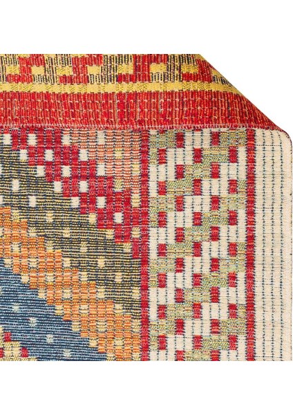 Nomad Kilim Nmd 10 Red Yıkanabilir Kilim