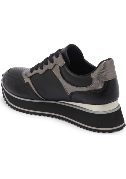 Siyah Hakiki Deri Kadın Sneaker - K24I1AY67119-A23 fiyatları