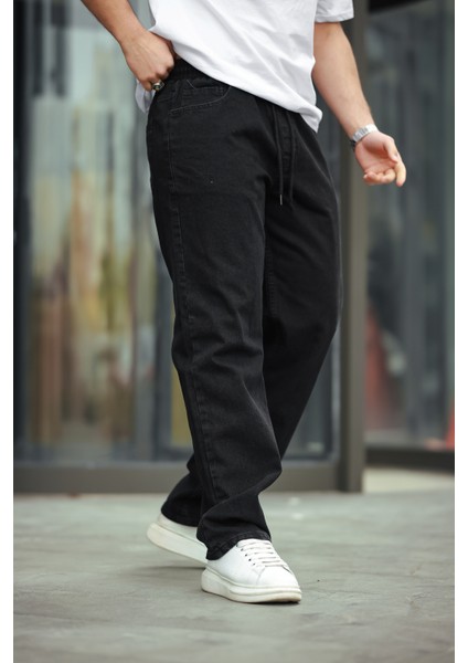 Erkek Baggy Rahat Kalıp Bel Lastikli Pantolon