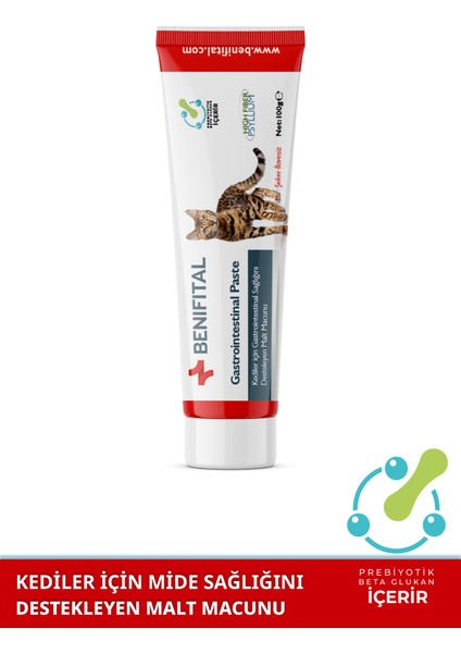 Gastrointestinal Paste 100 gr Kediler Için Mide ve Destekleyici Premium Malt Paste Macun