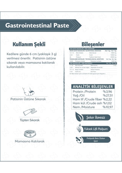 Gastrointestinal Paste 100 gr Kediler Için Mide ve Destekleyici Premium Malt Paste Macun fırsatları