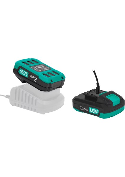Vpower 20V Akü - 20V Li-Lon -2.0 Ah -Çift ​​yönlü Usb-C Bağlantısıyla