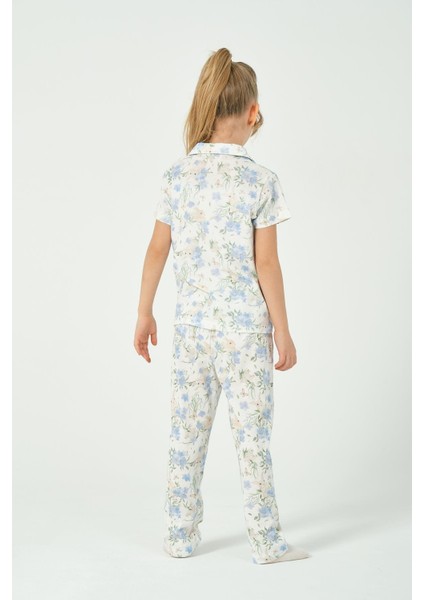 Kız Çocuk Tavşan Desenli Pijama Takımı