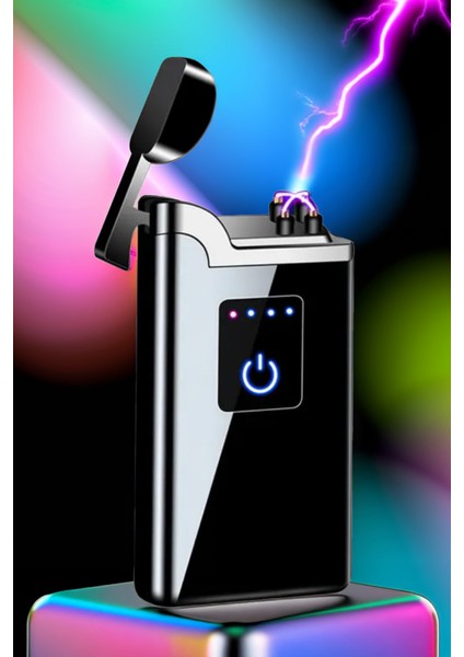 K22 USB Şarjlı 4 Ark Alevsiz Çakmak -New Style
