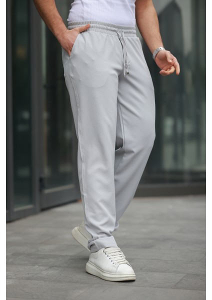 Erkek Trend Beli Lastikli Bol Paça Baggy Pantolon