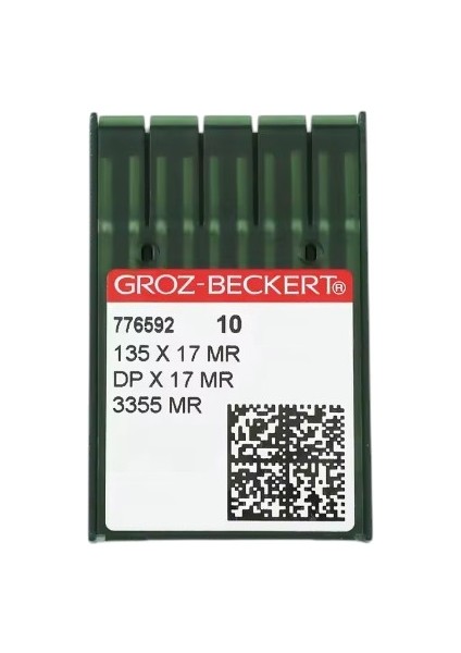 12 Numara 135X17/DPX17 3355MR/DPX17MR Groz Beckert Ponteriz Iğne (100LÜK Paket)