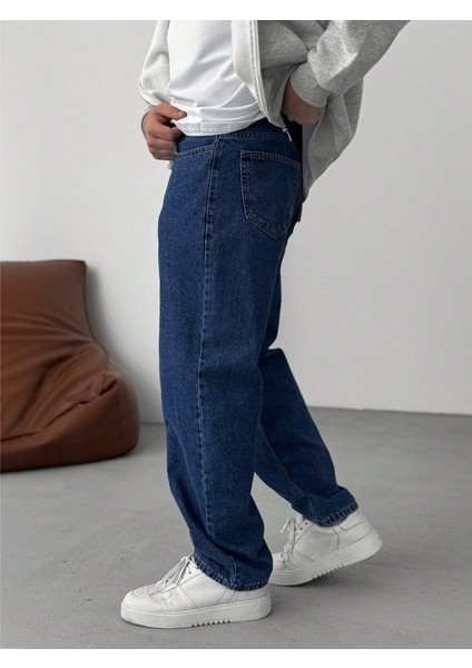 Casual Erkek Baggy Denim Kot Pantolon