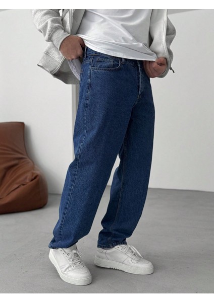 Casual Erkek Baggy Denim Kot Pantolon